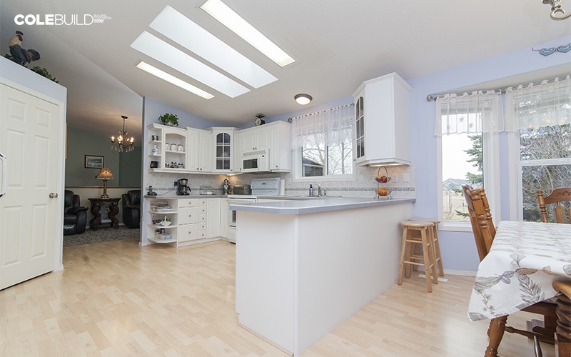 Landed home with light-coloured flooring