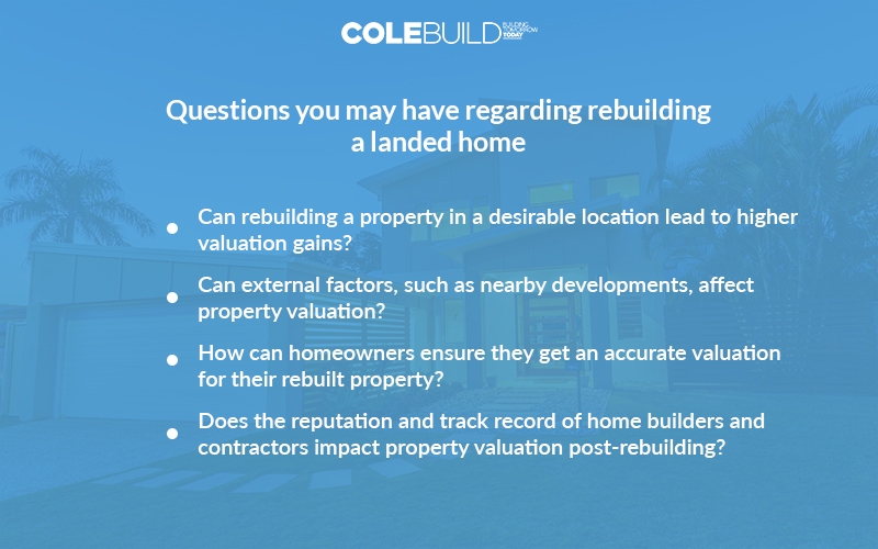 questions about rebuilding a landed home