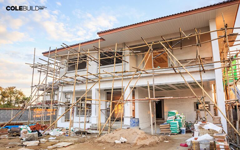 landed home under construction