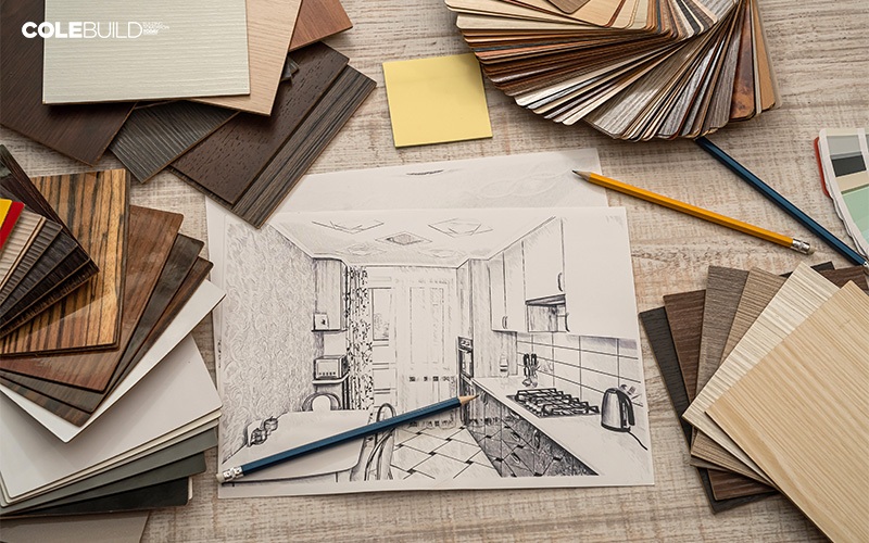 Sketch of a custom-built room