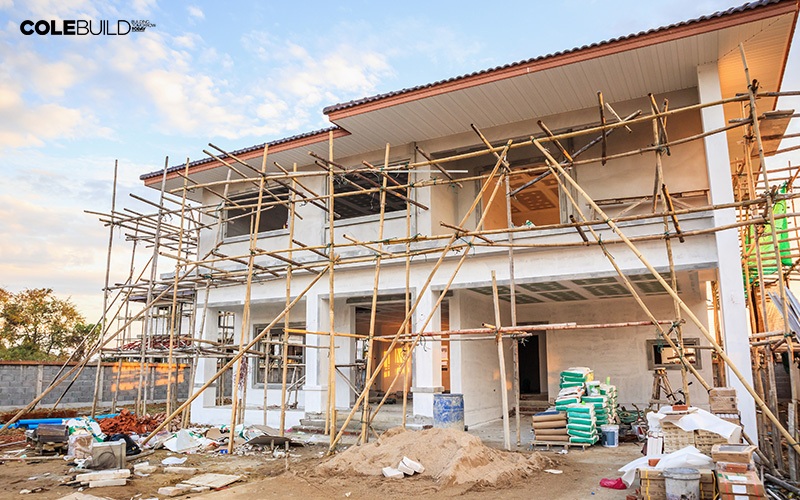 landed home under construction